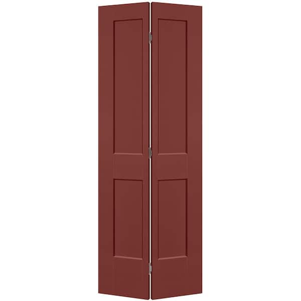 Masonite 30 in. x 80 in. 2-Panel Logan Hollow Core Red Bluff Molded Composite Bi-Fold Door