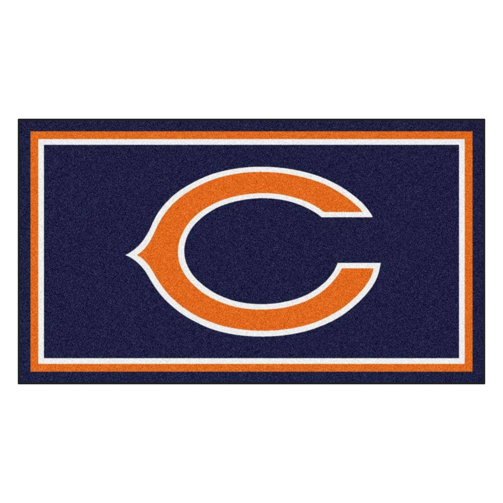 FANMATS Chicago Bears 5ft. x 8 ft. Plush Area Rug