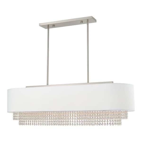 Wynington 5 Light Brushed Nickel Linear Chandelier