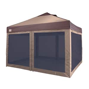 12 ft. x 10 ft. Brown/Tan Lawn and Garden Backyard Canopy