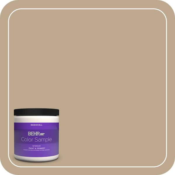 BEHR PREMIUM PLUS 8 oz. #MQ2-25 British Khaki Eggshell Enamel Interior Paint & Primer Color Sample