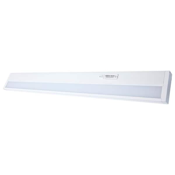 34 in. 20-Watt Hardwired or Plug-In White Integrated LED Smart-Starfish RGB and Tunable White Under Cabinet Light