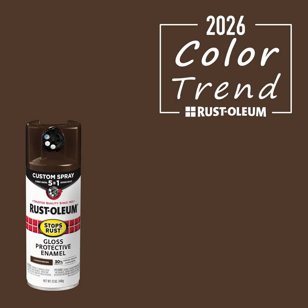 Rust-Oleum Stops Rust 12 oz. Custom Spray 5-in-1 Gloss Leather
