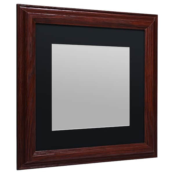 Trademark Fine Art Heavy Duty 11x14 Wood Picture Frame with 8x10 Black Mat