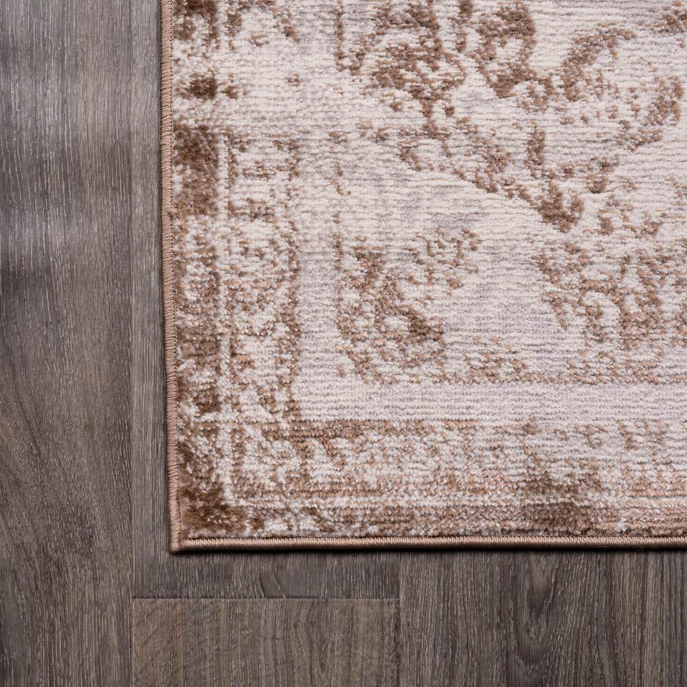 Ivory Elegance 4' x 6' Reversible Synthetic Area Rug