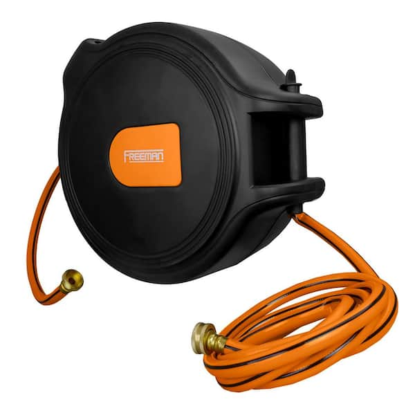 Anbull Retractable Water Hose Reel 3/8 Inch Hose x 65FT with 7