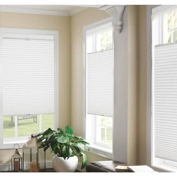 Harper Lane Top Down/Bottom Up White Cordless Cellular Shade - 32 in. W x 64 in. L