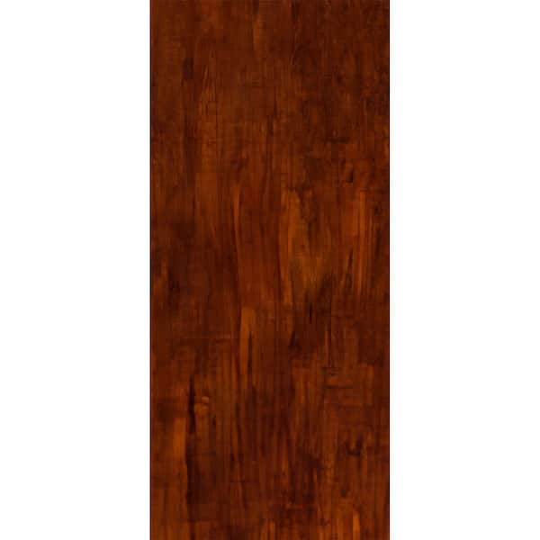 Door Skin 0.06 in. D x 48 in. W x 84 in. L Medium Cherry PVC Glue-Up Casing (4-Pack)/112 sq. ft.