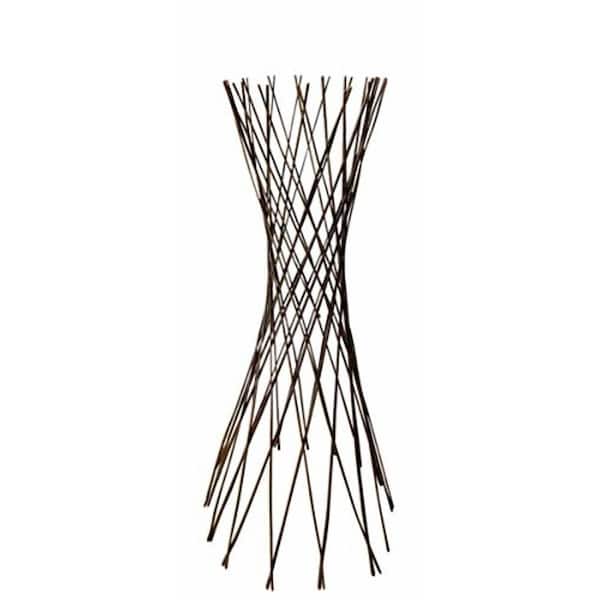 36 in. H Brown Willow Funnel Trellis