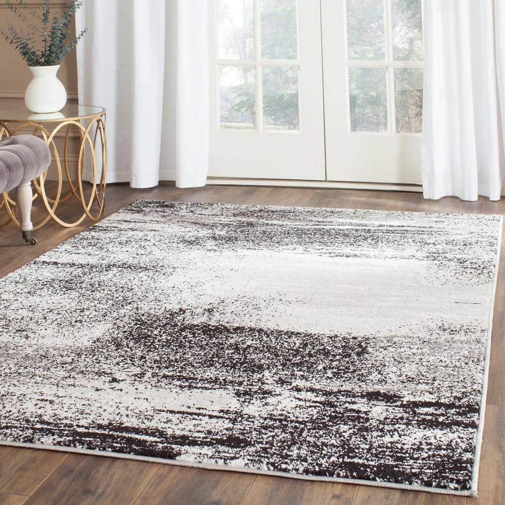 Adirondack Silver Multi 4' x 6' Hand-Knotted Easy Care Rug