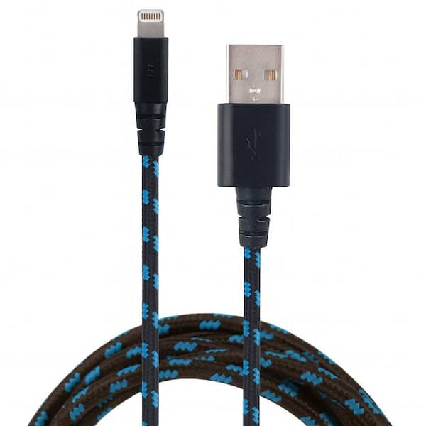 9 ft. Braided Cable for Lightning Black