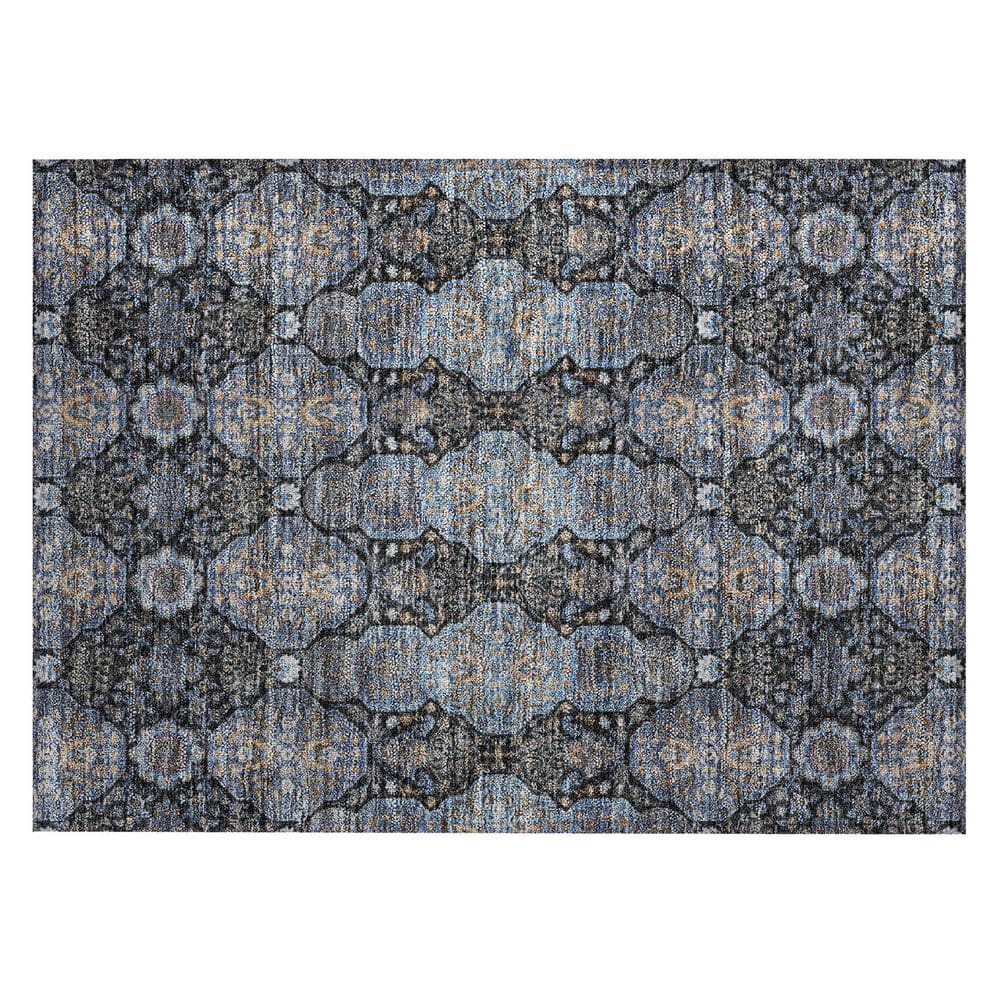 Chantille Machine Washable Indoor/Outdoor Abstract ACN2483 Black 2 ft. x 3 ft. Accent Rug price history on PriceWatchPro