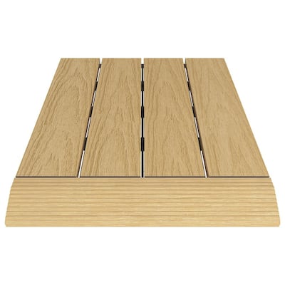 1/6 ft. x 1 ft. Quick Deck Composite Deck Tile Straight Fascia in Australian Red Cedar (4-Pieces/Box)