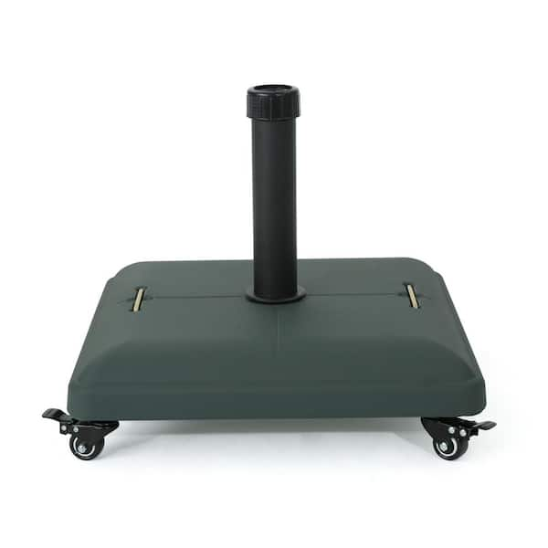 Noble House Hayward 81.64 lbs. Concrete Patio Umbrella Base in Green ...