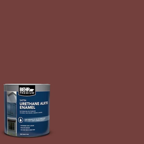 BEHR PREMIUM 1 qt. #BXC-18 Poisonberry Satin Enamel Urethane Alkyd Interior/Exterior Paint