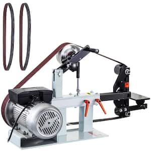 2 in. x 82 in. Belt Grinder 2HP 1500 Watt 3 in 1 Disc Bench Sander 110-Volt with 3 Grinding Wheel 12in. for Knife Making