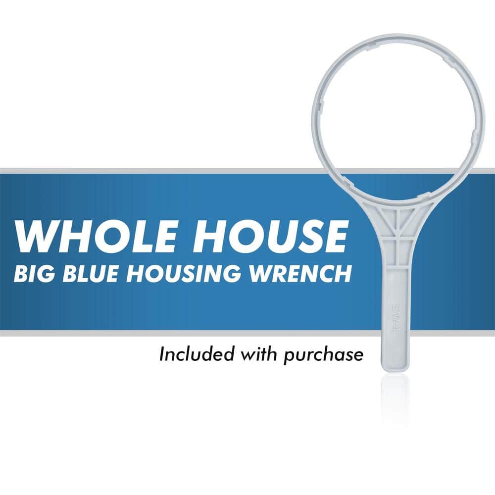 20" Blue and White Whole House Carbon Water Filtration System