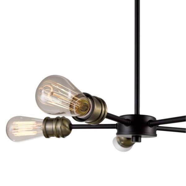 Globe Electric Beaugard 5 Light Matte Black Chandelier 65834 Globe Electric Beaugard 5 Light Matte, Beaugard 5 Light Matte Black Chandelier