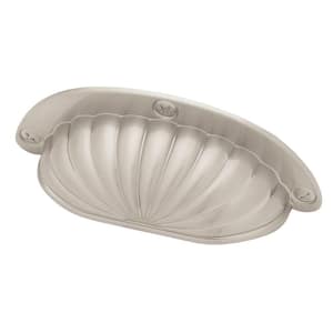 2-1/2 in. (64mm) Center-to-Center Satin Nickel Fan Cup Drawer Pull