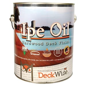 Ipe Oil 250 VOC Hardwood Finish 1 gal. Natural Wood Semi Transparent Exterior Waterproofing Deck, Fence and Siding Stain