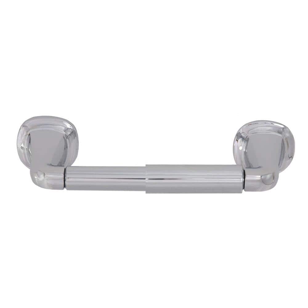 Belding Collection Double Post Toilet Paper Holder in Chrome