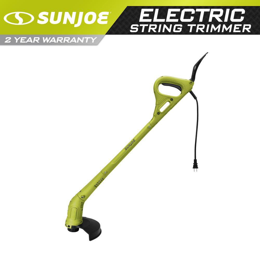 Sun Joe 10 in. 2.8 Amp Corded Electric String Trimmer TRJ608E - The Home  Depot