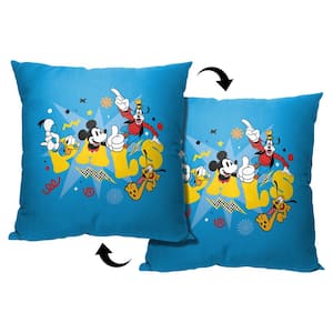 Disney Mickey And Friends Mickey Pals Printed Multi-color Throw Pillow