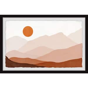 "Connected Mountains" by Marmont Hill Framed Abstract Art Print 30 in. x 45 in.