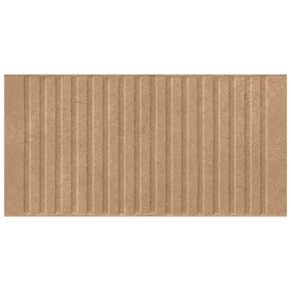 Merola Tile Kings Loft Clay 7-7/8 in. x 15-3/4 in. Ceramic Wall Take Home Tile Sample