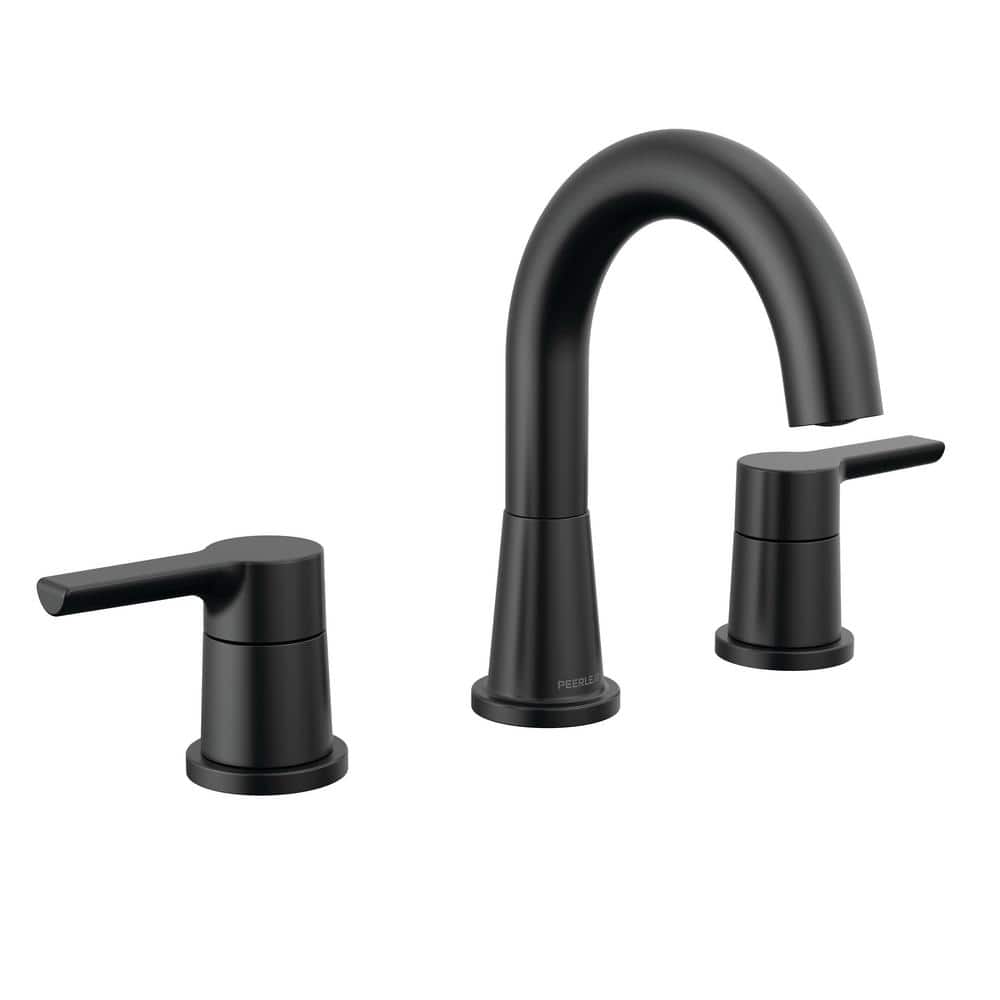 Peerless Flute 8 in. Widespread DoubleHandle Bathroom Faucet in Matte