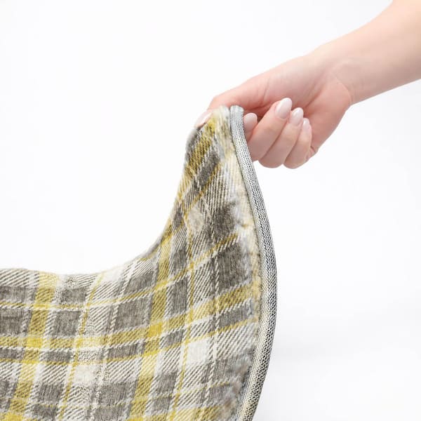Dream Shag Premium Machine Washable Abstract ADS563 Gray 3 ft. x 4 ft. Area Rug