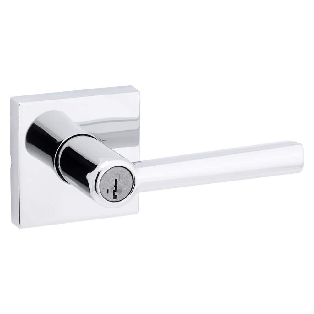 Kwikset Montreal Square Polished Chrome Entry Door Handle