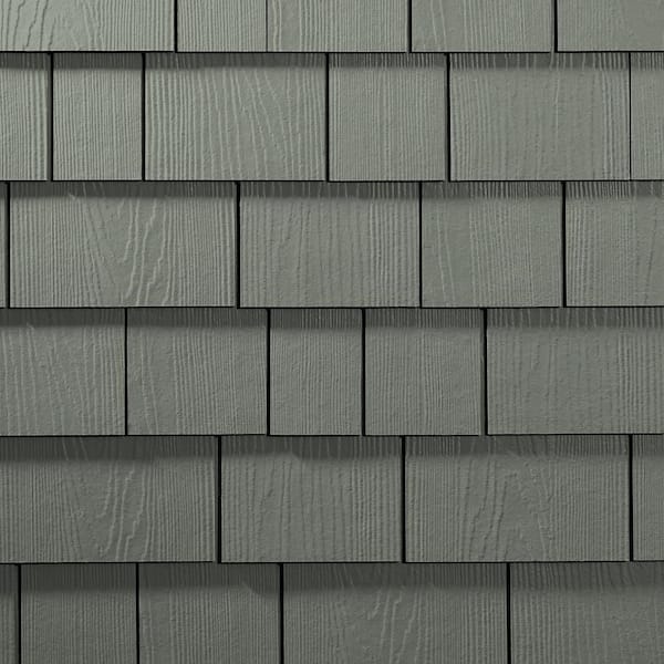 James Hardie Magnolia Home Hardie Shingle HZ10 15.25 in. x 48 in. Fiber Cement Straight Edge Dried Eucalyptus