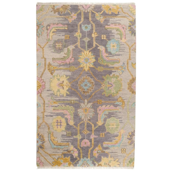 Iris Hand Knotted Wool Multi 9 ft. x 12 ft. Indoor Area Rug