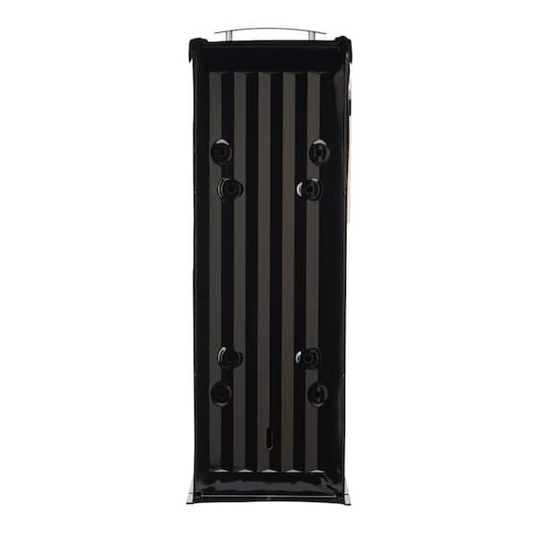 Architectural Mailboxes Franklin Black, Medium, Steel, Post Mount