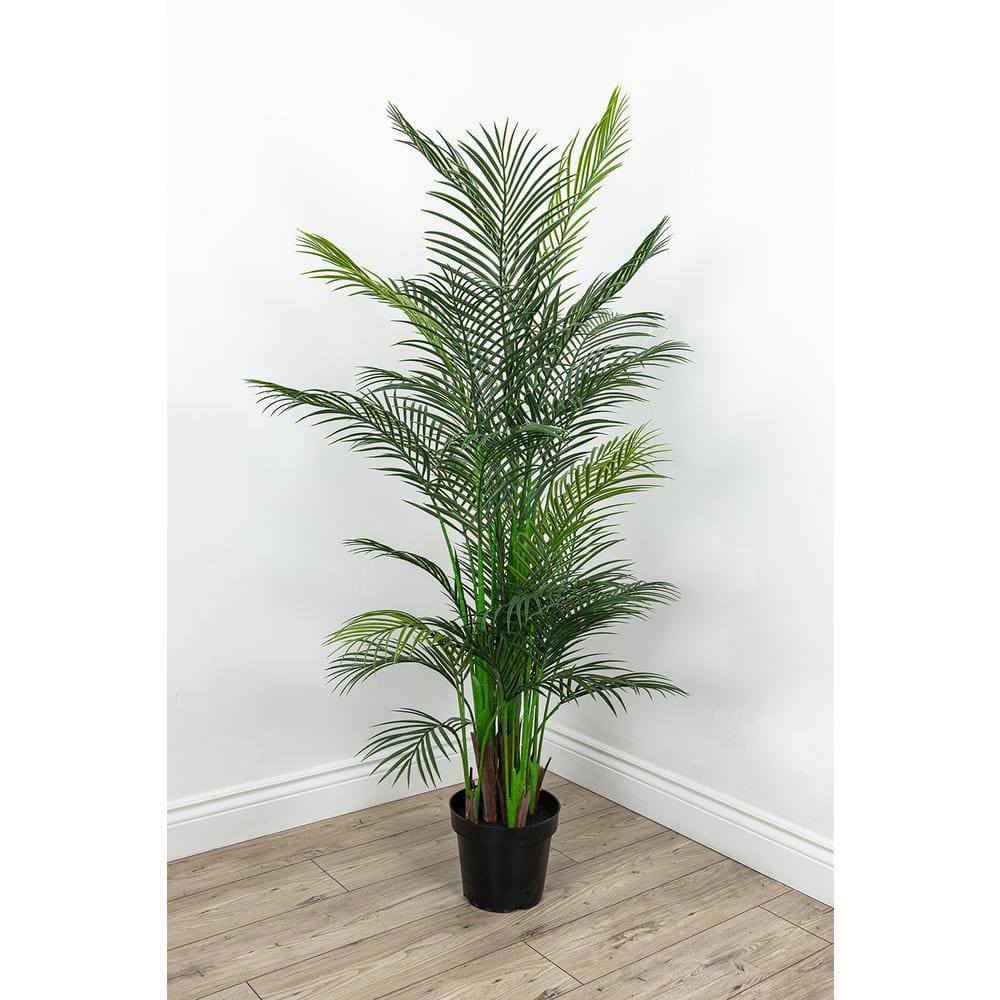 Botanical 6 Ft Green Artificial Palm Tree In Pot L2320 The Home Depot   Artificial Trees L2320 64 1000 