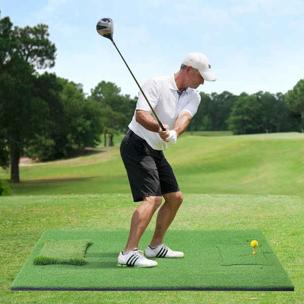 PRO 5 ft. x 4 ft. Golf Hitting Mat Turf Golf Training Aid Indoor Outdoor Practice