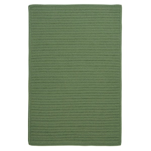 Simply Home Moss Green 2 ft. x 4 ft. Solid Indoor/Outdoor Area Rug