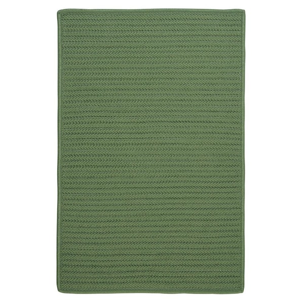 Colonial Mills Simply Home Moss Green 5 ft. x 7 ft. Solid Indoor/Outdoor Area Rug