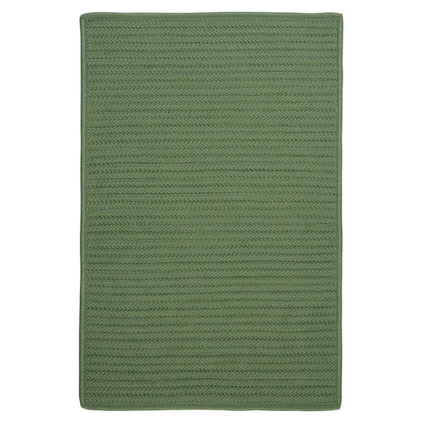 Colonial Mills Simply Home Moss Green 8 ft. x 10 ft. Solid Indoor/Outdoor Area Rug