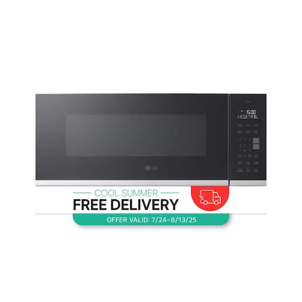 1.3 cu. ft. 30 in. W Low Profile Over the Range Microwave Oven with EasyClean in PrintProof Stainless Steel 1000- Watt