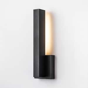 Hailey 1-Light Matte Black LED Outdoor Wall Sconce