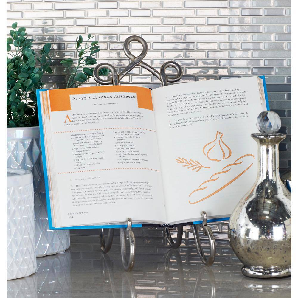 Multi-Colored Metal Scroll Tabletop Easel Set of 3