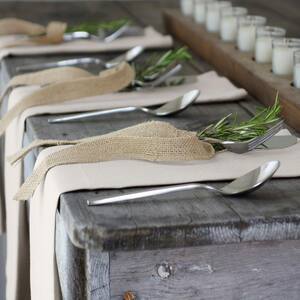 La Classica 21 in. W x 21 in. L in Dove Gray Solid Color Napkins (Set of 4)