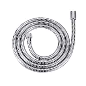 63 in. Stainless Steel Replacement Handheld Shower Hose with Explosion-Proof in Polished Chrome