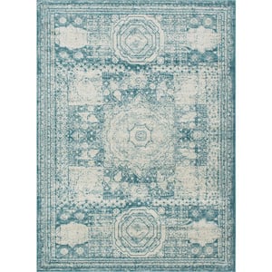 Turquoise 9 ft. x 12 ft. Bromley Area Rug