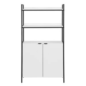 HOMCOM White Storage Cabinet, Bathroom Linen Tower, Kitchen Cupboard ...