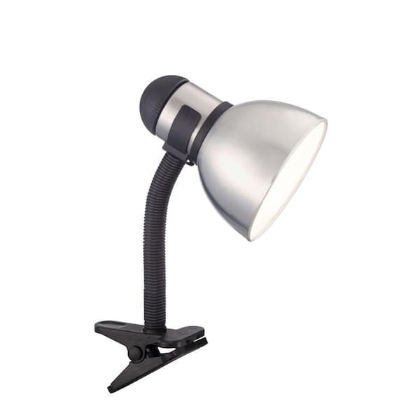Filament Design Karl 9 in. Black and Steel Desk Lamp