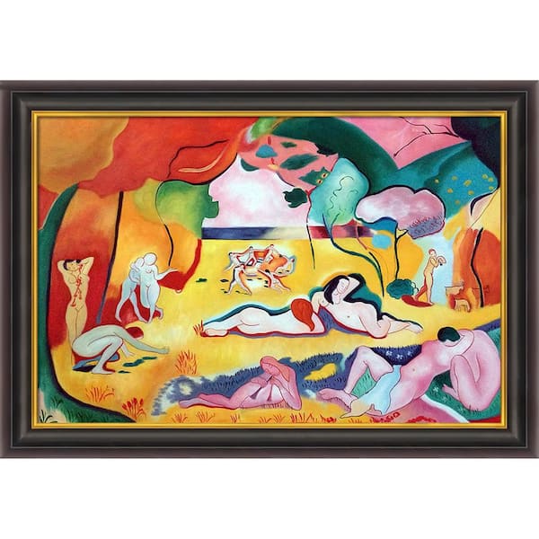 LA PASTICHE The Joy of Life by Henri Matisse Opulent Framed Abstract Art Print 30 in. x 42 in.