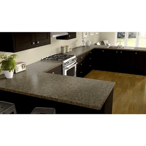 5 ft. x 12 ft. Laminate Sheet in Milano Quartz with Premium Quarry Finish